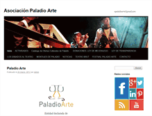 Tablet Screenshot of paladioarte.org